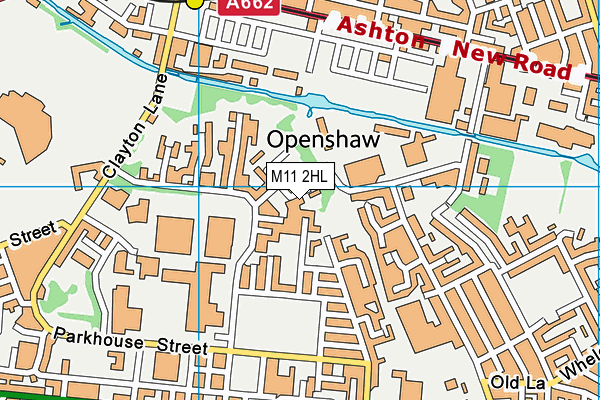 M11 2HL map - OS VectorMap District (Ordnance Survey)