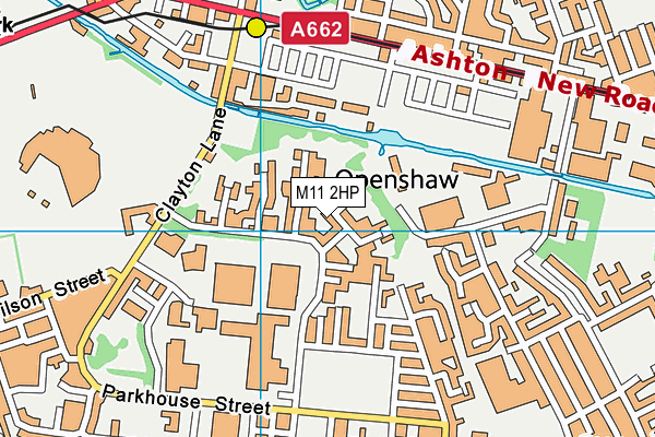 M11 2HP map - OS VectorMap District (Ordnance Survey)