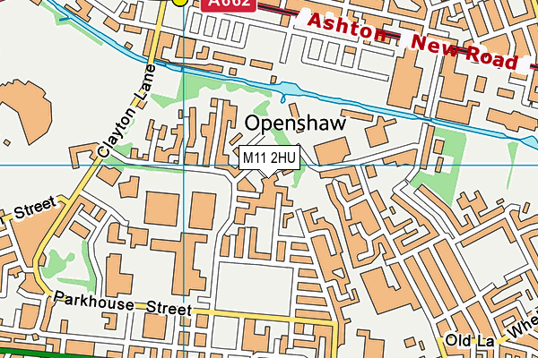 M11 2HU map - OS VectorMap District (Ordnance Survey)