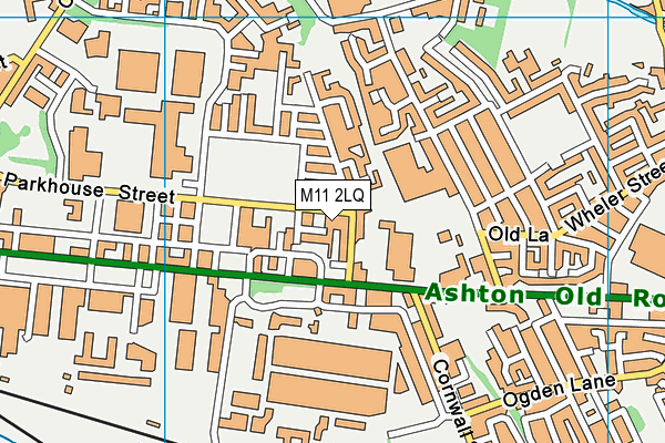 M11 2LQ map - OS VectorMap District (Ordnance Survey)