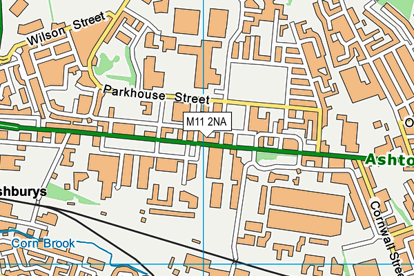 Music Stuff map (M11 2NA) - OS VectorMap District (Ordnance Survey)