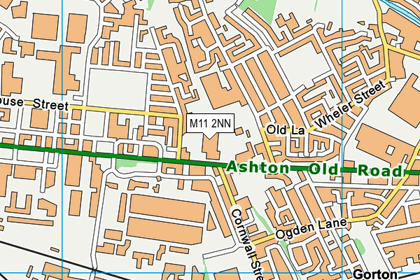 M11 2NN map - OS VectorMap District (Ordnance Survey)