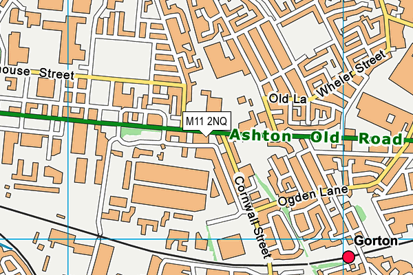 M11 2NQ map - OS VectorMap District (Ordnance Survey)