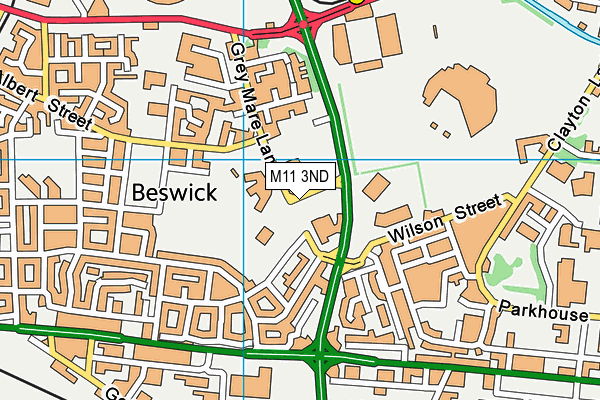 M11 3ND map - OS VectorMap District (Ordnance Survey)