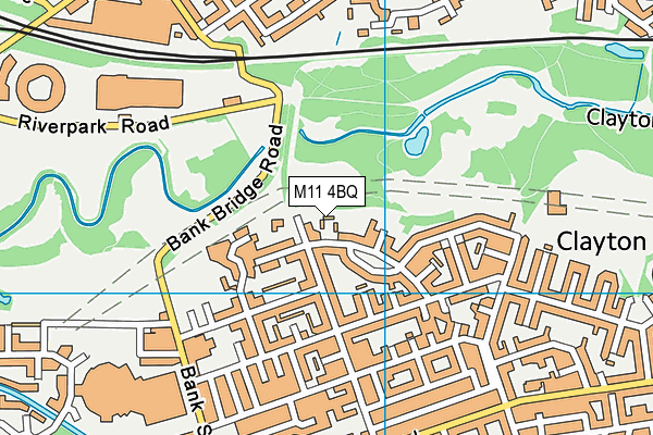 M11 4BQ map - OS VectorMap District (Ordnance Survey)