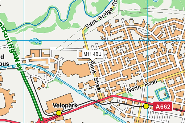 M11 4BU map - OS VectorMap District (Ordnance Survey)