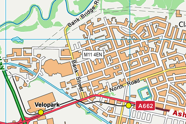 M11 4EN map - OS VectorMap District (Ordnance Survey)