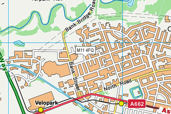 M11 4FQ map - OS VectorMap District (Ordnance Survey)