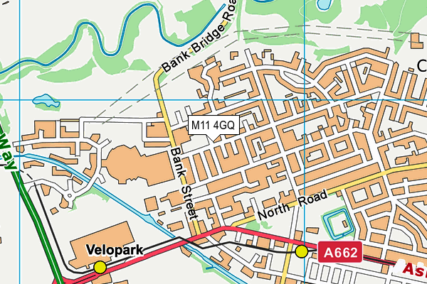 M11 4GQ map - OS VectorMap District (Ordnance Survey)