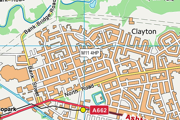 M11 4HP map - OS VectorMap District (Ordnance Survey)