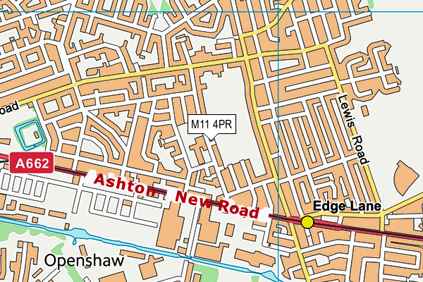 Seymour Road Academy map (M11 4PR) - OS VectorMap District (Ordnance Survey)