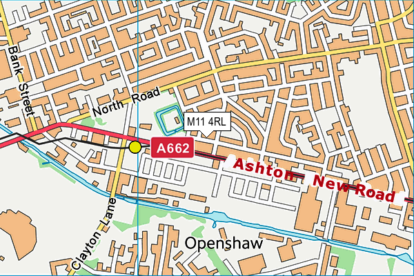 M11 4RL map - OS VectorMap District (Ordnance Survey)