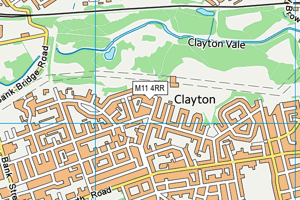 M11 4RR map - OS VectorMap District (Ordnance Survey)