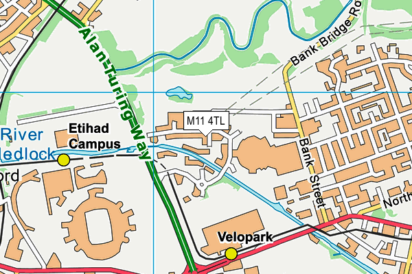 M11 4TL map - OS VectorMap District (Ordnance Survey)