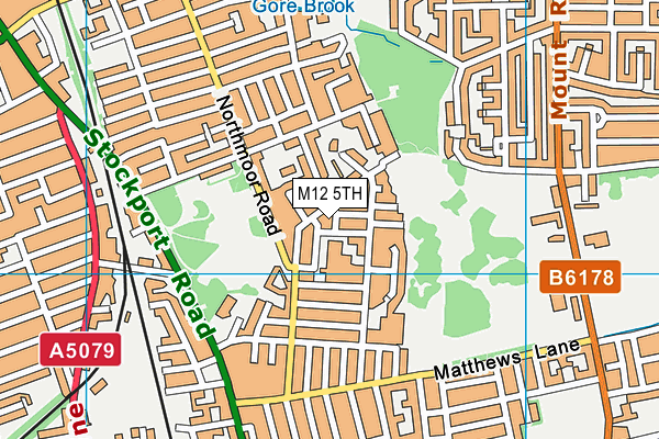 M12 5TH map - OS VectorMap District (Ordnance Survey)