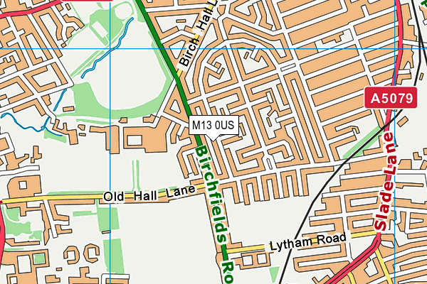 M13 0US map - OS VectorMap District (Ordnance Survey)