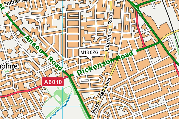 M13 0ZG map - OS VectorMap District (Ordnance Survey)