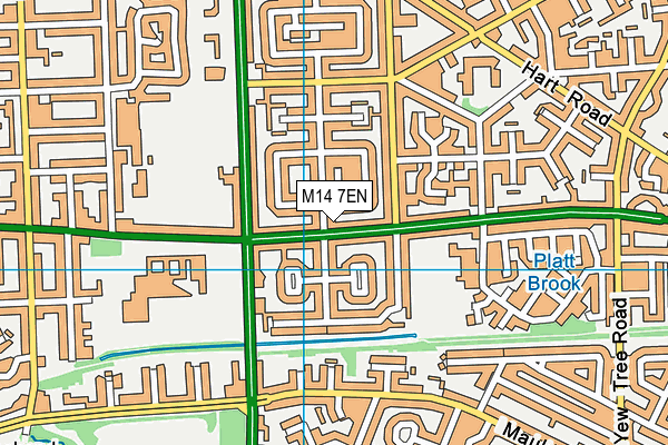 M14 7EN map - OS VectorMap District (Ordnance Survey)