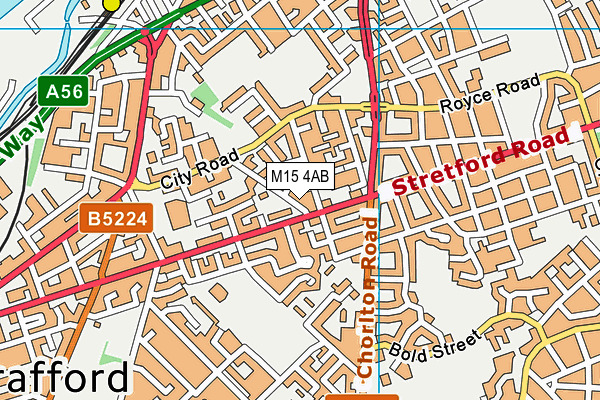 M15 4AB map - OS VectorMap District (Ordnance Survey)