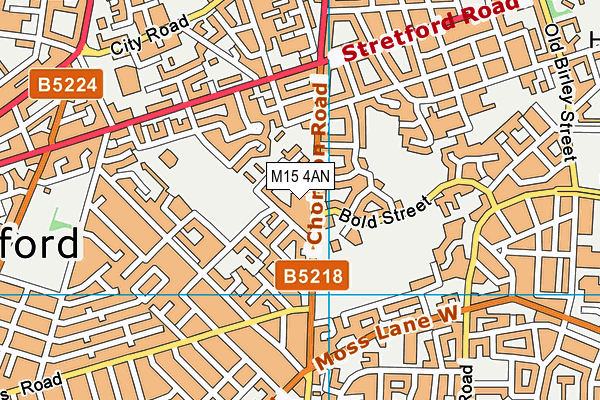 M15 4AN map - OS VectorMap District (Ordnance Survey)