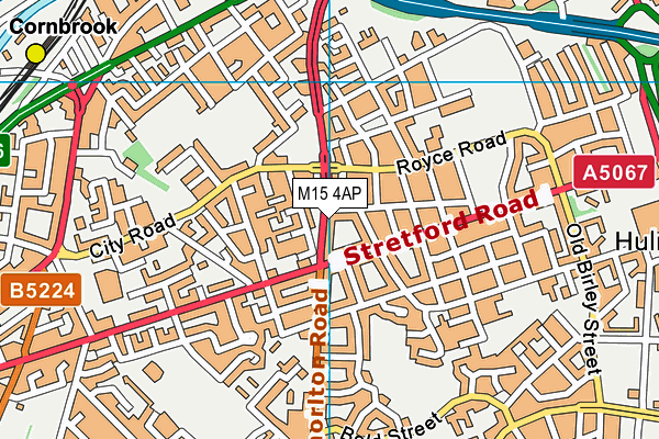 M15 4AP map - OS VectorMap District (Ordnance Survey)