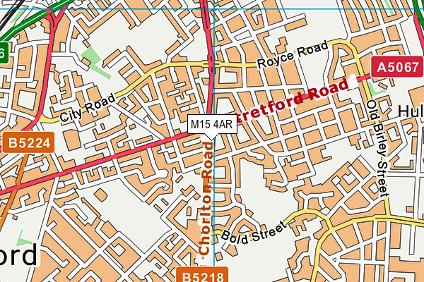 M15 4AR map - OS VectorMap District (Ordnance Survey)