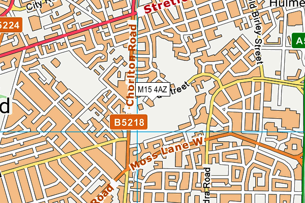 M15 4AZ map - OS VectorMap District (Ordnance Survey)