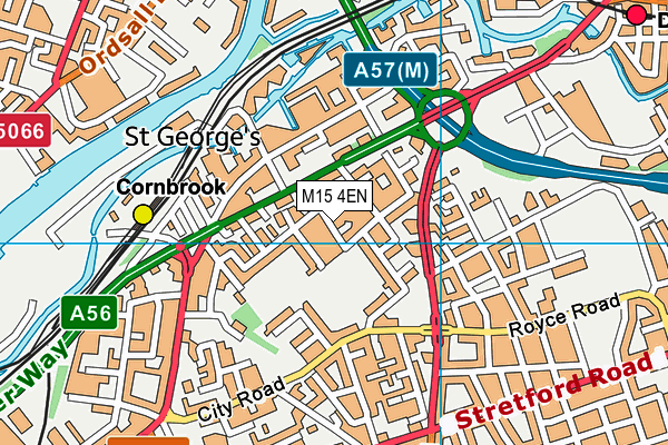 M15 4EN map - OS VectorMap District (Ordnance Survey)