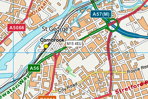 M15 4EU map - OS VectorMap District (Ordnance Survey)