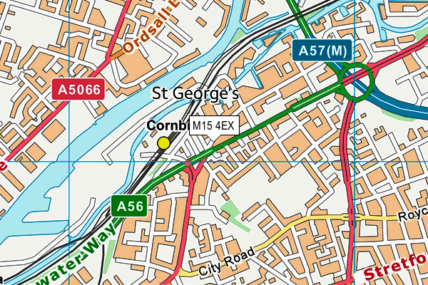 M15 4EX map - OS VectorMap District (Ordnance Survey)