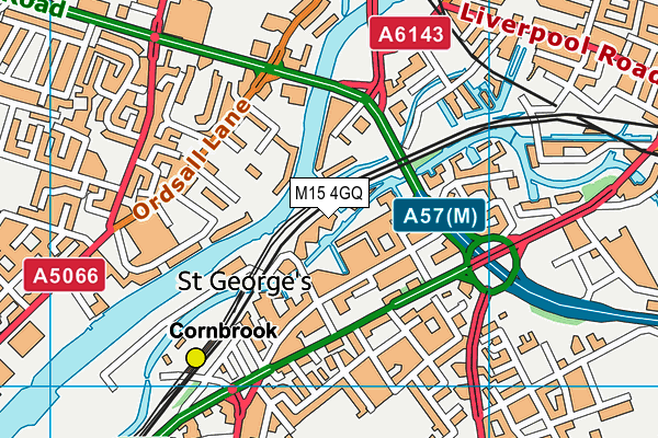 M15 4GQ map - OS VectorMap District (Ordnance Survey)