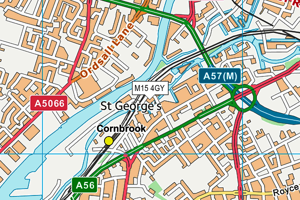 M15 4GY map - OS VectorMap District (Ordnance Survey)