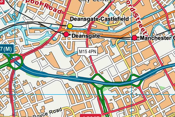 M15 4PN map - OS VectorMap District (Ordnance Survey)