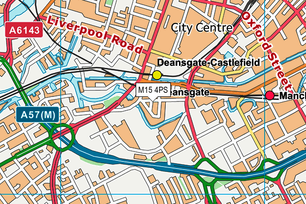 M15 4PS map - OS VectorMap District (Ordnance Survey)