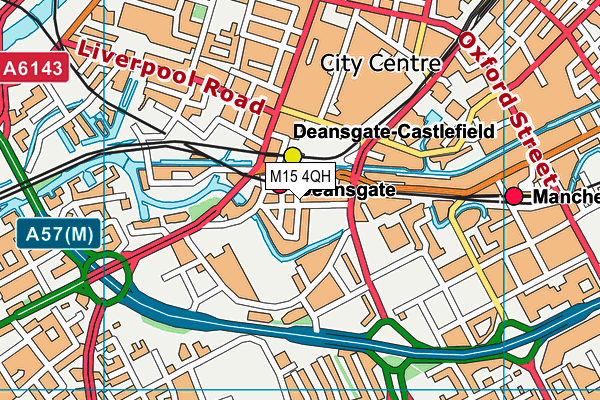 M15 4QH map - OS VectorMap District (Ordnance Survey)