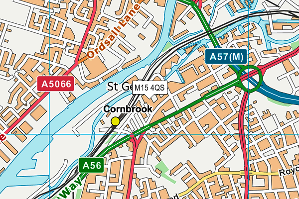 M15 4QS map - OS VectorMap District (Ordnance Survey)