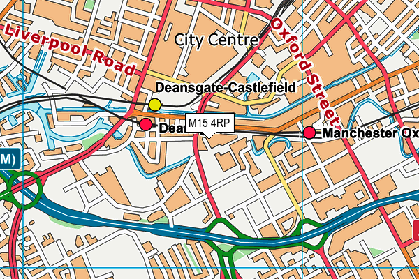 M15 4RP map - OS VectorMap District (Ordnance Survey)