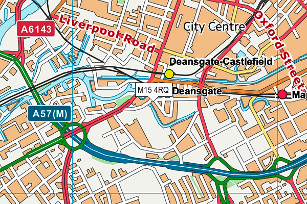 M15 4RQ map - OS VectorMap District (Ordnance Survey)