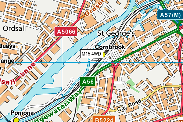 M15 4WD map - OS VectorMap District (Ordnance Survey)