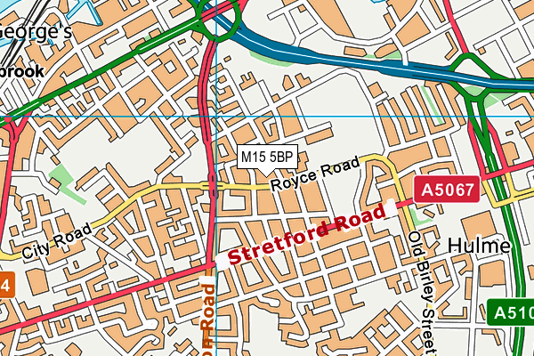 M15 5BP map - OS VectorMap District (Ordnance Survey)