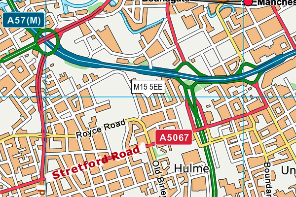 M15 5EE map - OS VectorMap District (Ordnance Survey)