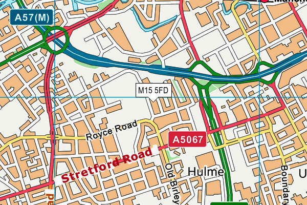 M15 5FD map - OS VectorMap District (Ordnance Survey)