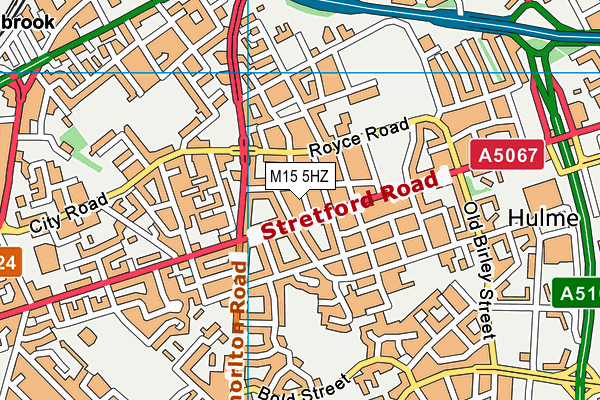 M15 5HZ map - OS VectorMap District (Ordnance Survey)