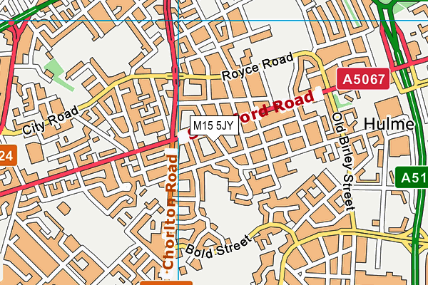 M15 5JY map - OS VectorMap District (Ordnance Survey)