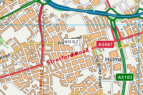 M15 5LZ map - OS VectorMap District (Ordnance Survey)