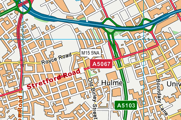 M15 5NA map - OS VectorMap District (Ordnance Survey)