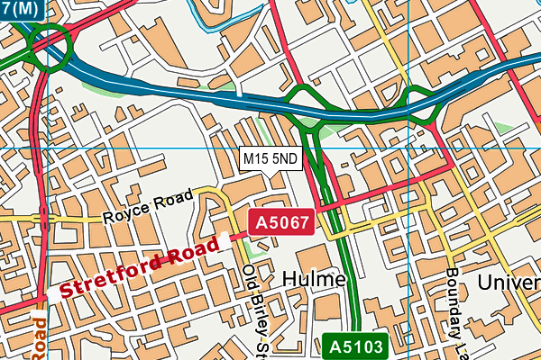 M15 5ND map - OS VectorMap District (Ordnance Survey)
