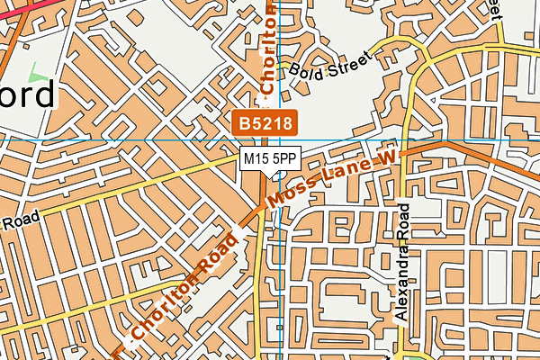 M15 5PP map - OS VectorMap District (Ordnance Survey)