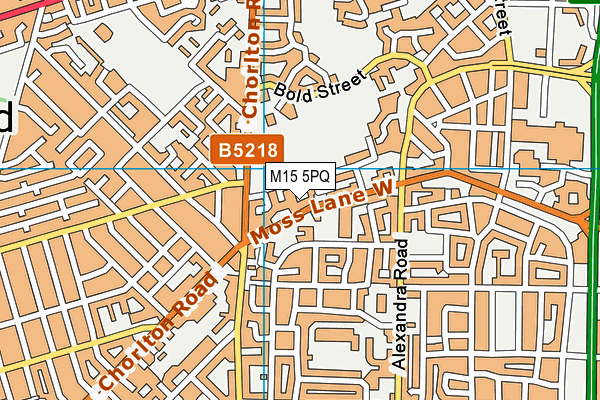 M15 5PQ map - OS VectorMap District (Ordnance Survey)