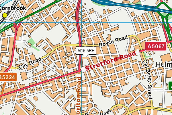 M15 5RH map - OS VectorMap District (Ordnance Survey)